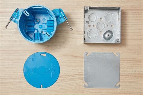 metal vs plastic for exterior light box|electrical box for wall lighting.